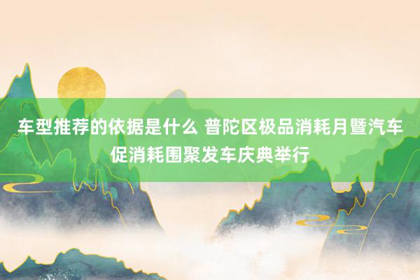 车型推荐的依据是什么 普陀区极品消耗月暨汽车促消耗围聚发车庆典举行