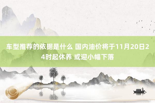 车型推荐的依据是什么 国内油价将于11月20日24时起休养 或迎小幅下落